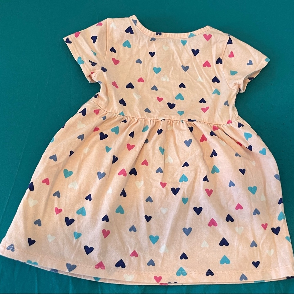 Wonder Nation Toddler Girl Heart Dress with pockets.